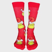 Caritas Grinch navideño rojo