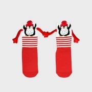 Pinguinos navideños con manitos