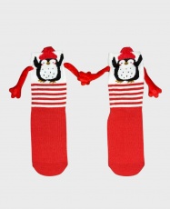 Pinguinos navideños con manitos