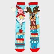 Viejo Pascuero y Reno dispar 3D