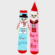 Viejo Pascuero y Mono de nieve dispar 3D